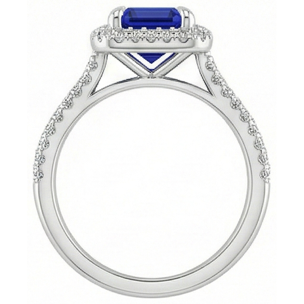 naturel diamant 4.50carats bague angle de côté