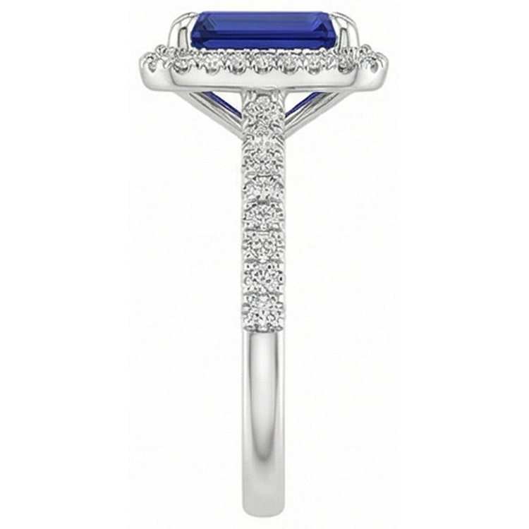 naturel diamant 4.50carats bague sur blanc
