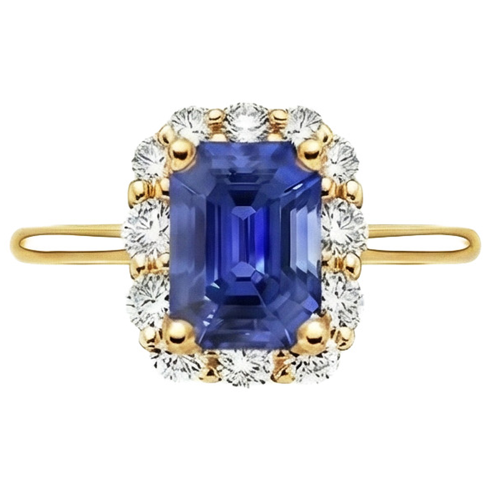 naturel diamant 4.25carats bague vue de dessus