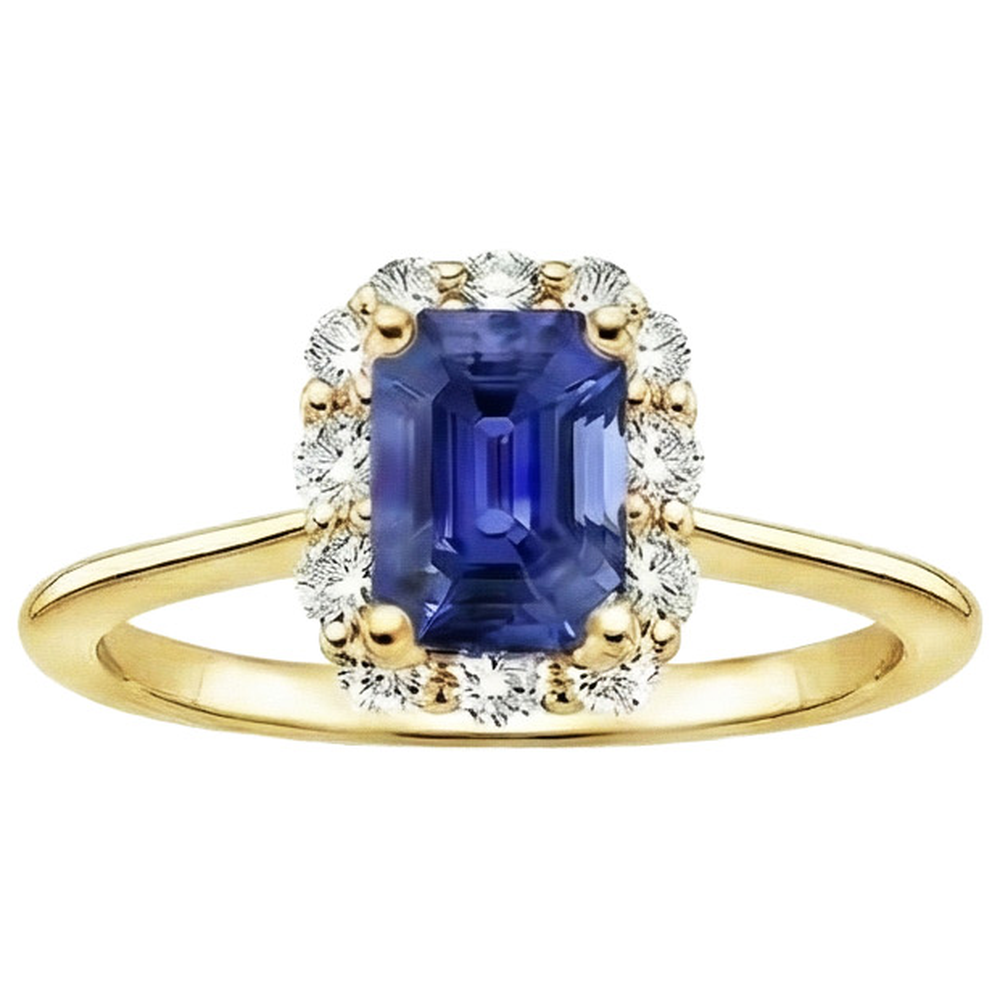 naturel diamant 4.25carats bague vue de profil