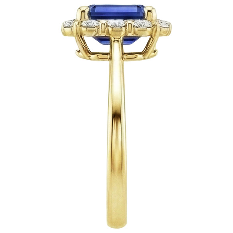 naturel diamant 4.25carats bague sur blanc