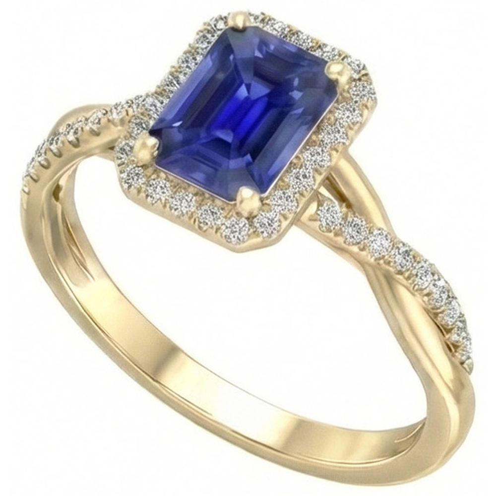 naturel diamant 3carats bague vue de face