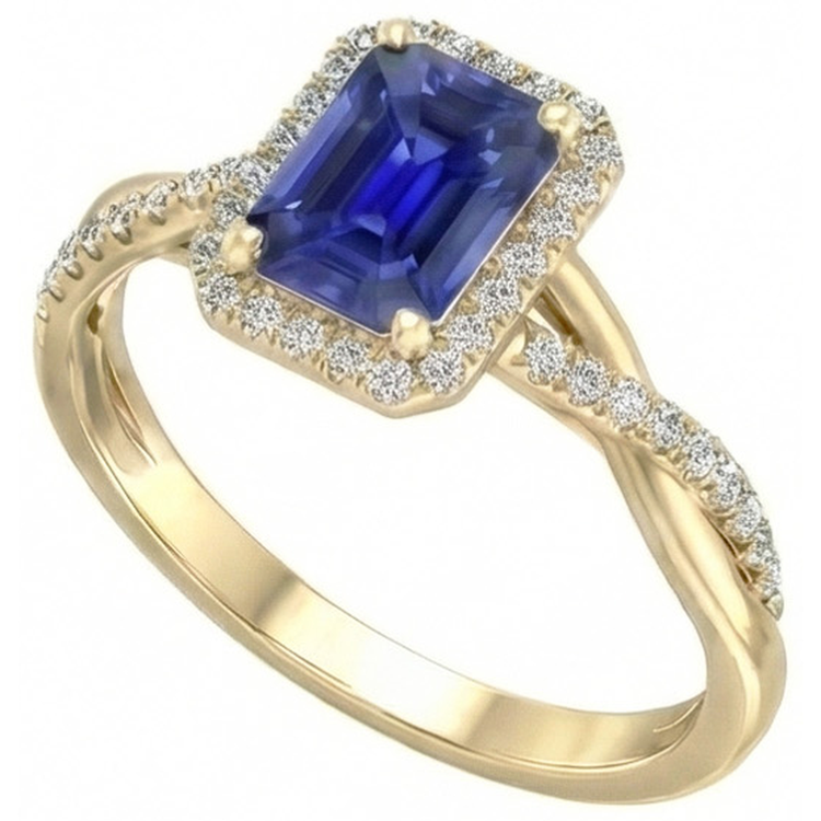 naturel diamant 3carats bague vue de face