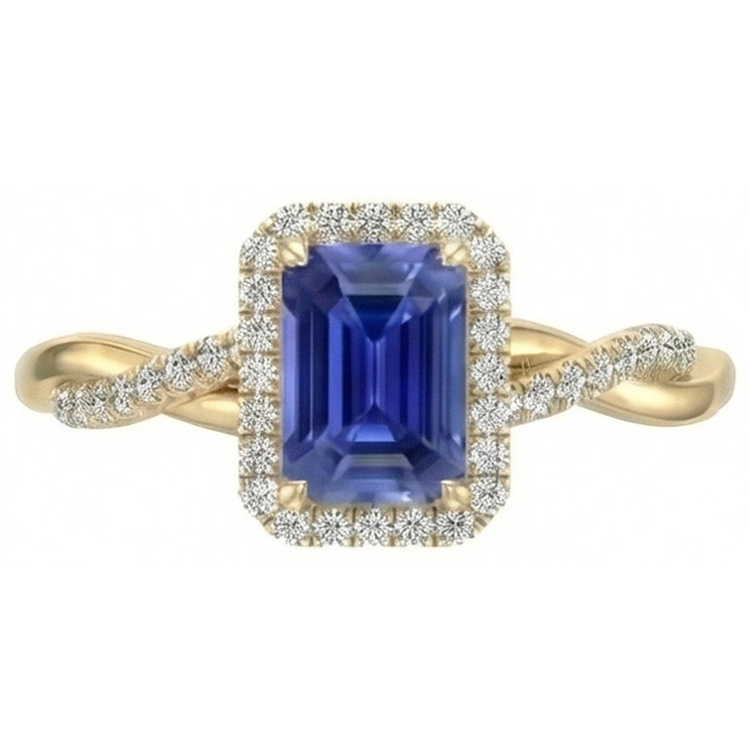 naturel diamant 3carats bague angle de côté