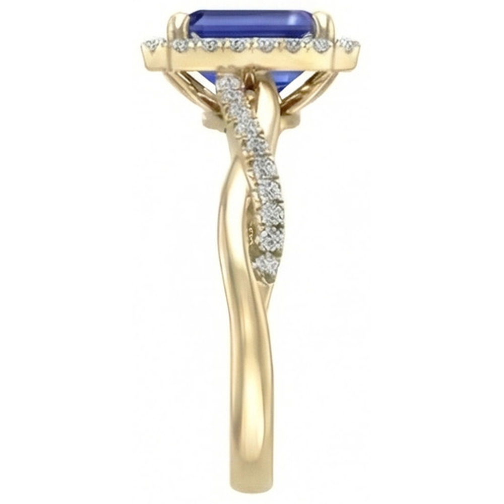 naturel diamant 3carats bague vue de dessus