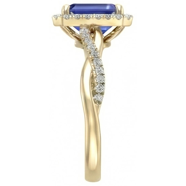 naturel diamant 3carats bague vue de dessus