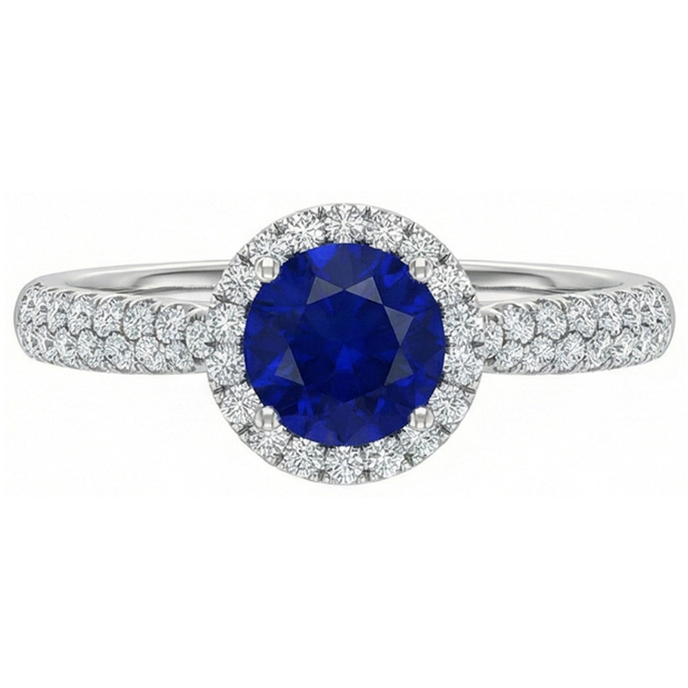 naturel round diamant 3carats bague angle de côté