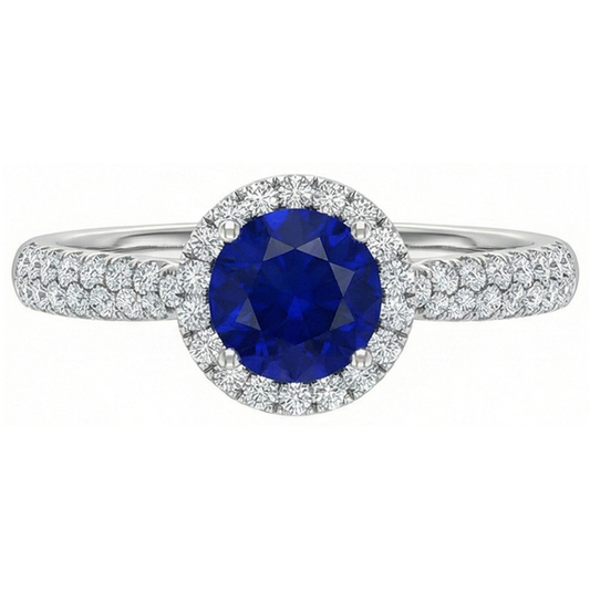 naturel round diamant 3carats bague angle de côté