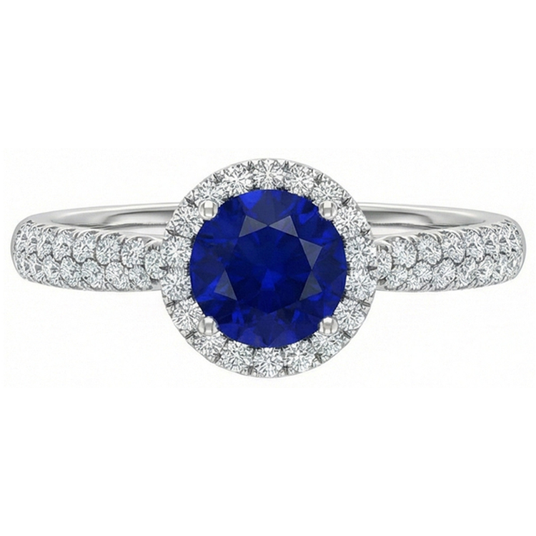 naturel round diamant 3carats bague angle de côté