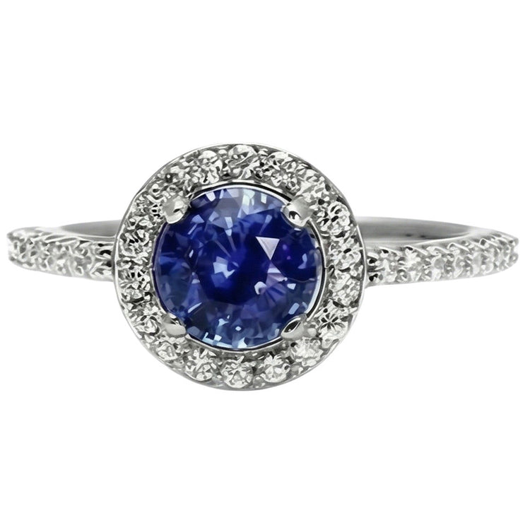 naturel round diamant 2carats bague détail rapproché
