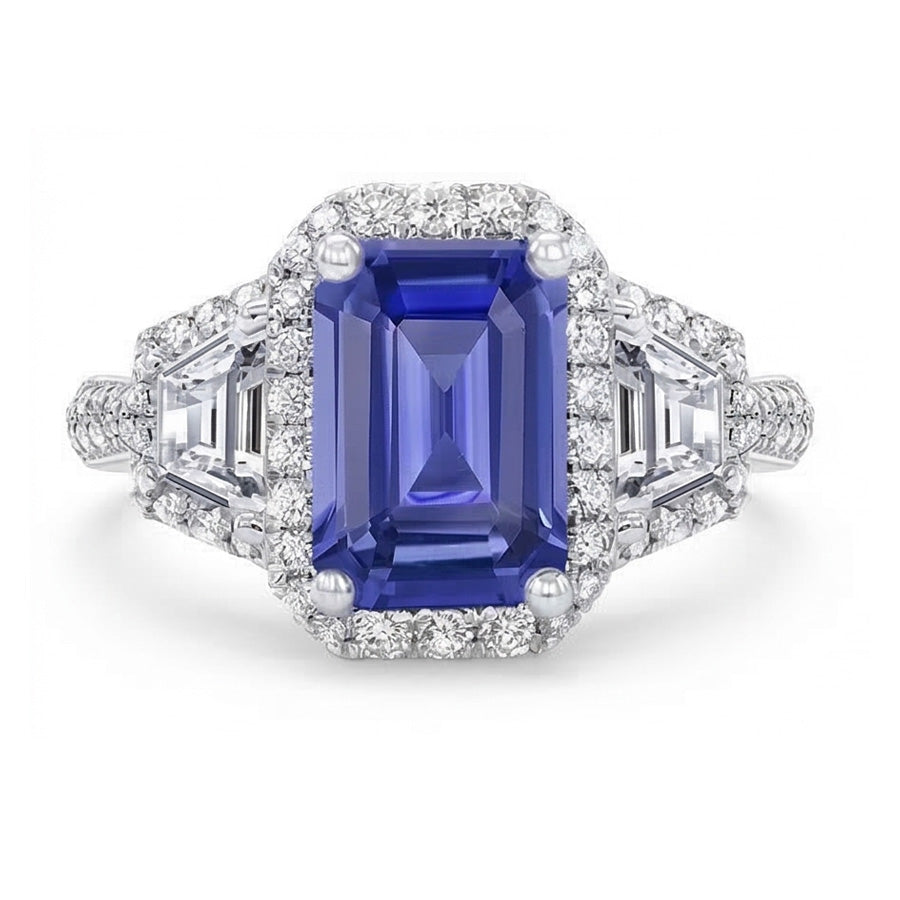 naturel diamant 4.50carats bague détail rapproché