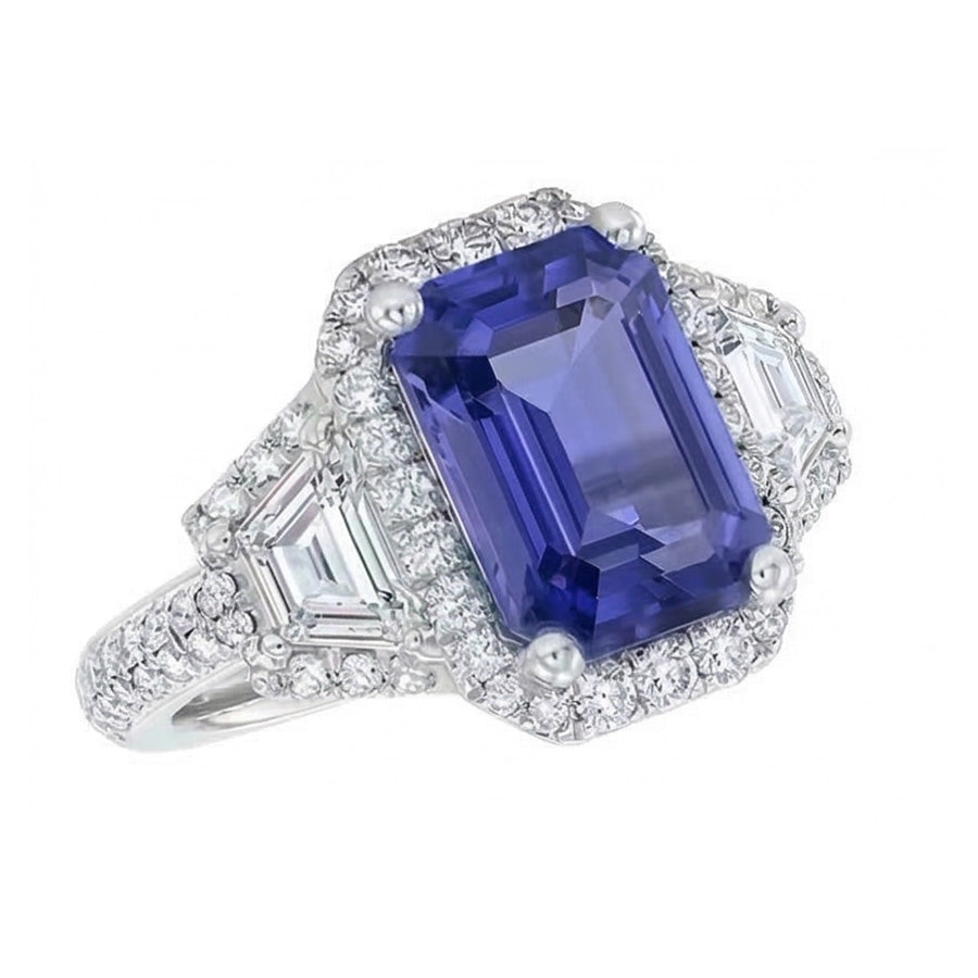 naturel diamant 4.50carats bague vue de dessus