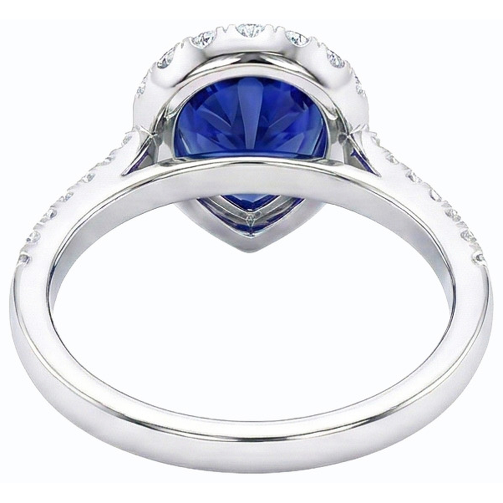 naturel round diamant 5carats bague angle de côté