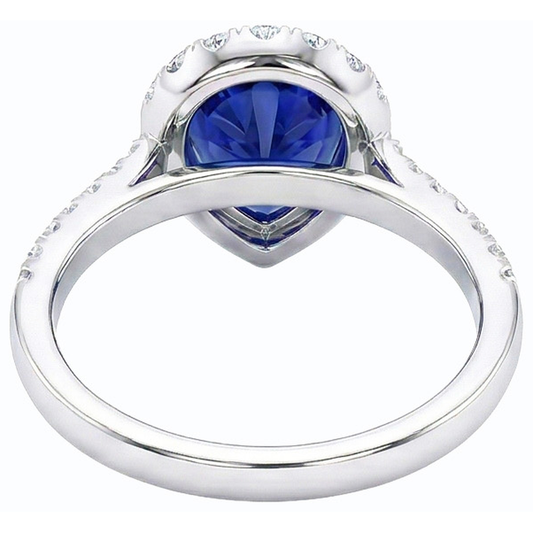 naturel round diamant 5carats bague angle de côté