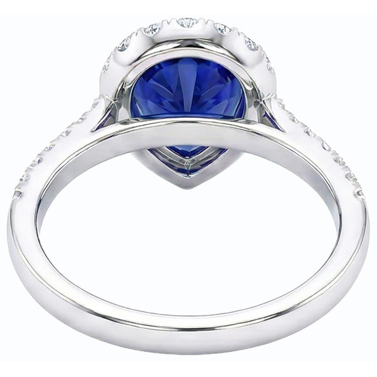 naturel round diamant 5carats bague angle de côté