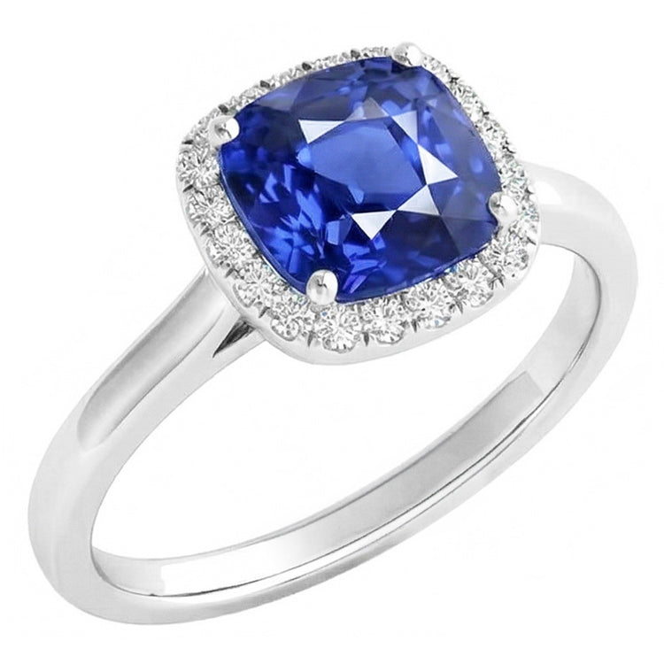 naturel round diamant 3carats bague vue de face