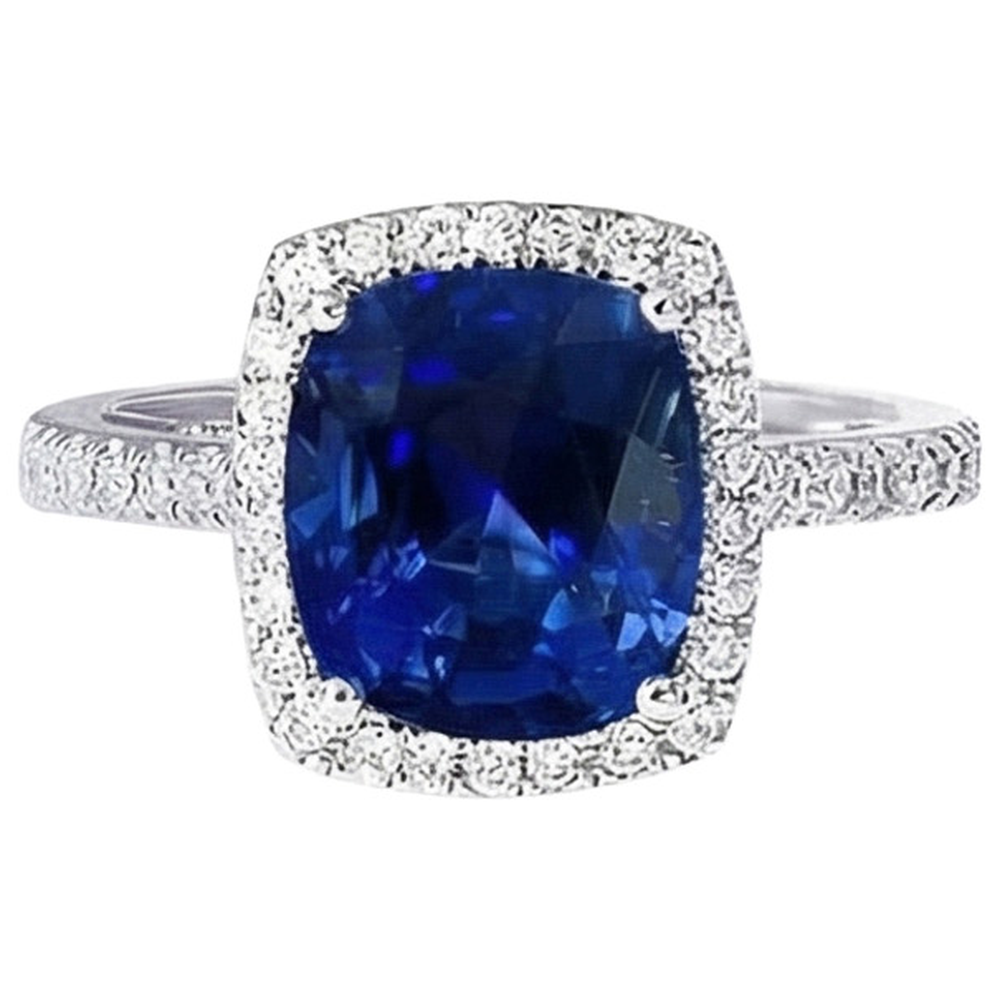 naturel cushion diamant 14carats bague angle de côté