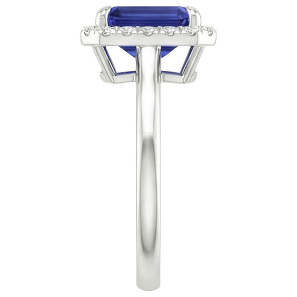 naturel diamant 4carats bague sur blanc