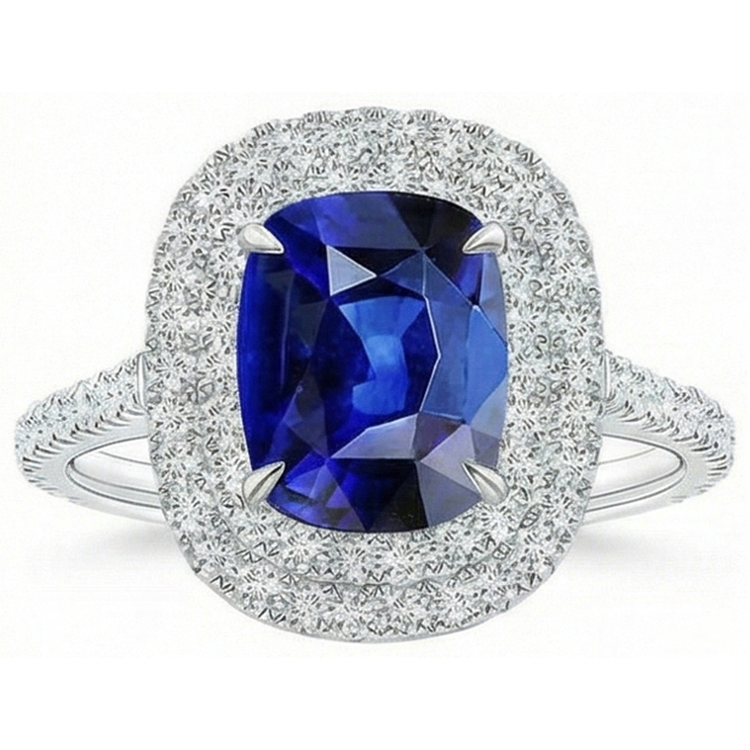 naturel round diamant 5carats bague angle de côté