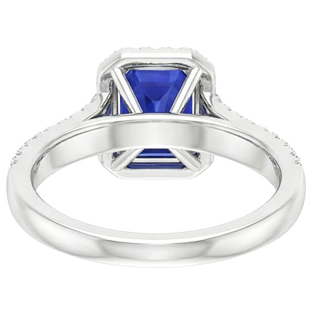 naturel émeraude 4carats bague angle de côté