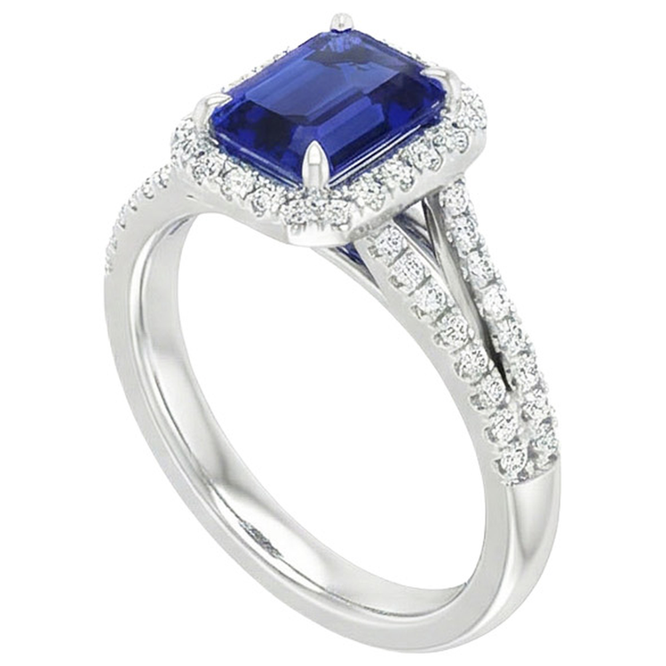 naturel émeraude 4carats bague vue de dessus