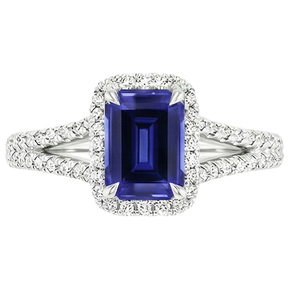 naturel émeraude 4carats bague vue de profil
