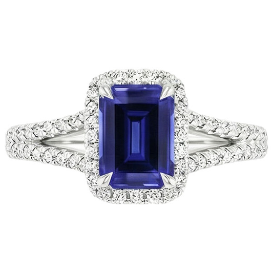 naturel émeraude 4carats bague vue de profil