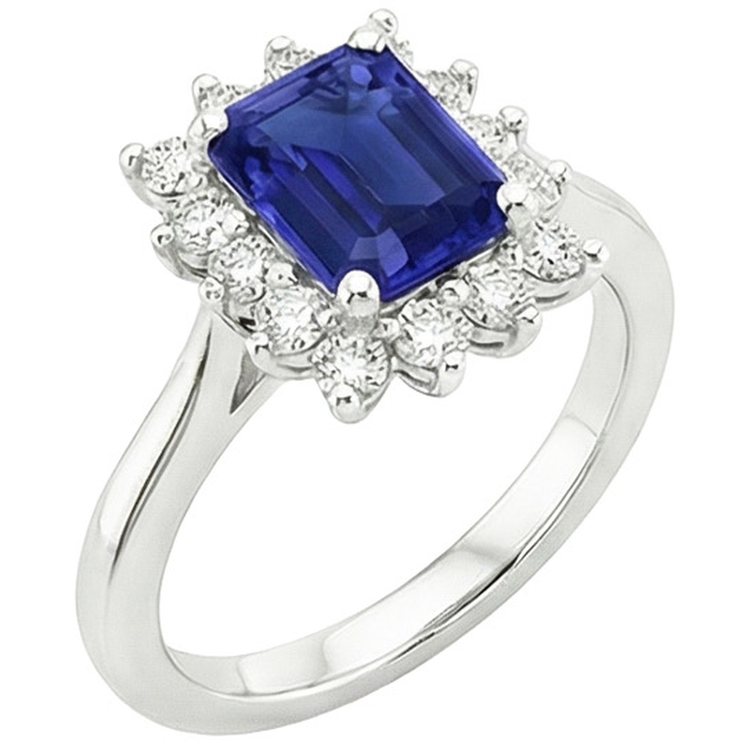 naturel round diamant 4.50carats bague vue de dessus