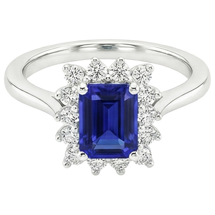 naturel round diamant 4.50carats bague vue de profil