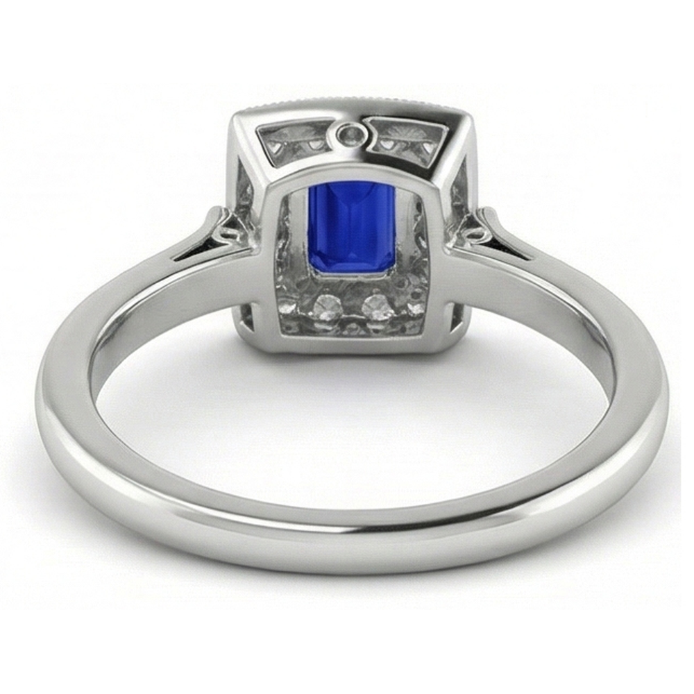 naturel diamant 2carats bague vue de profil
