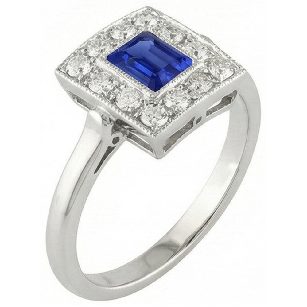 naturel diamant 2carats bague angle de côté