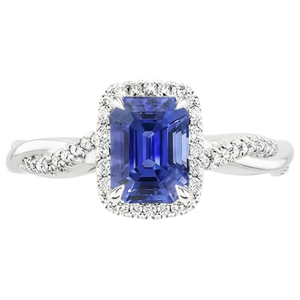 naturel diamant 4.25carats bague vue de profil