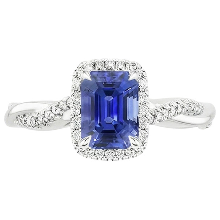 naturel diamant 4.25carats bague vue de profil