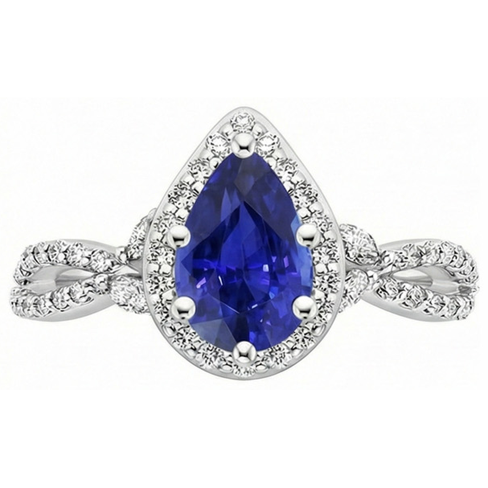 naturel marquise diamant 3.50carats bague vue de profil