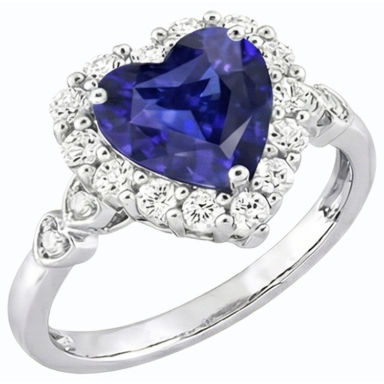 naturel round diamant 4.50carats bague angle de côté