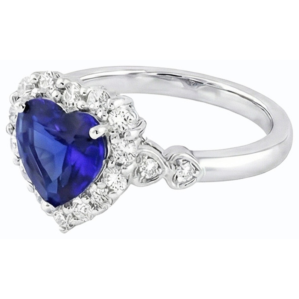 naturel round diamant 4.50carats bague sur blanc