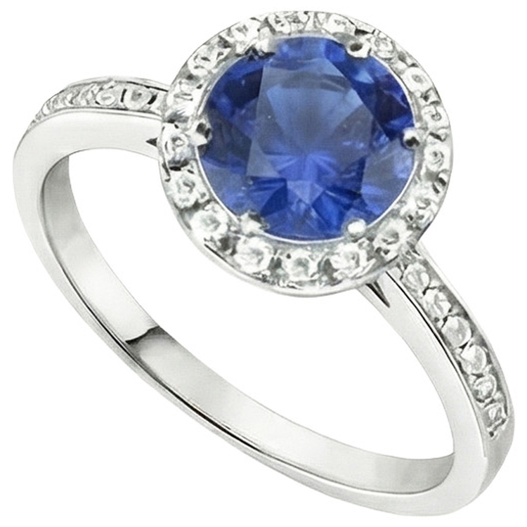 naturel round diamant 2.50carats bague détail rapproché