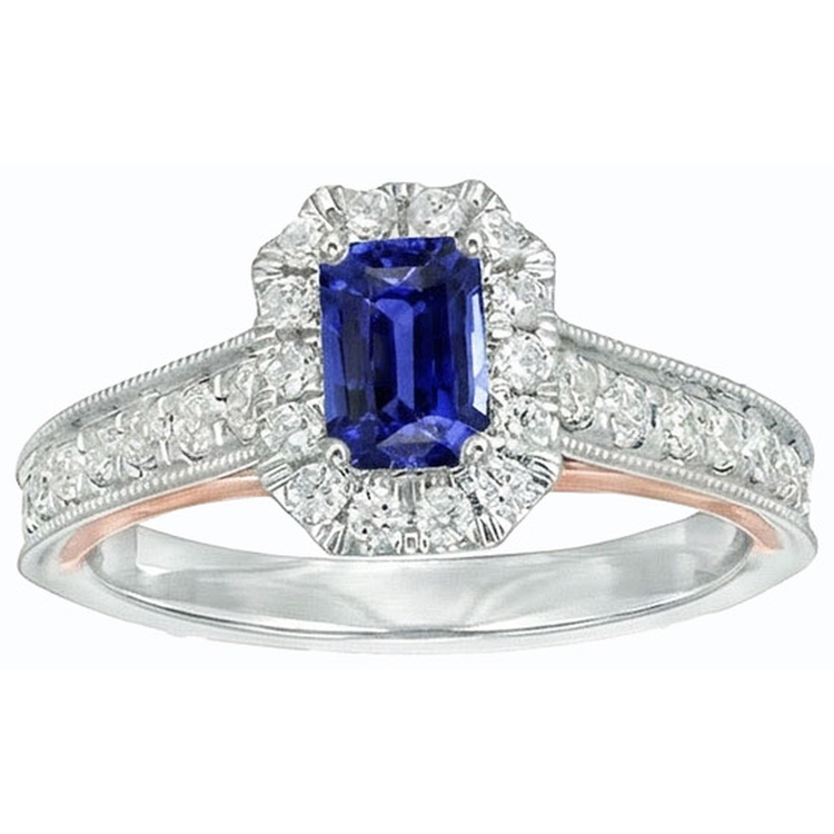 naturel diamant 3.50carats bague vue de profil