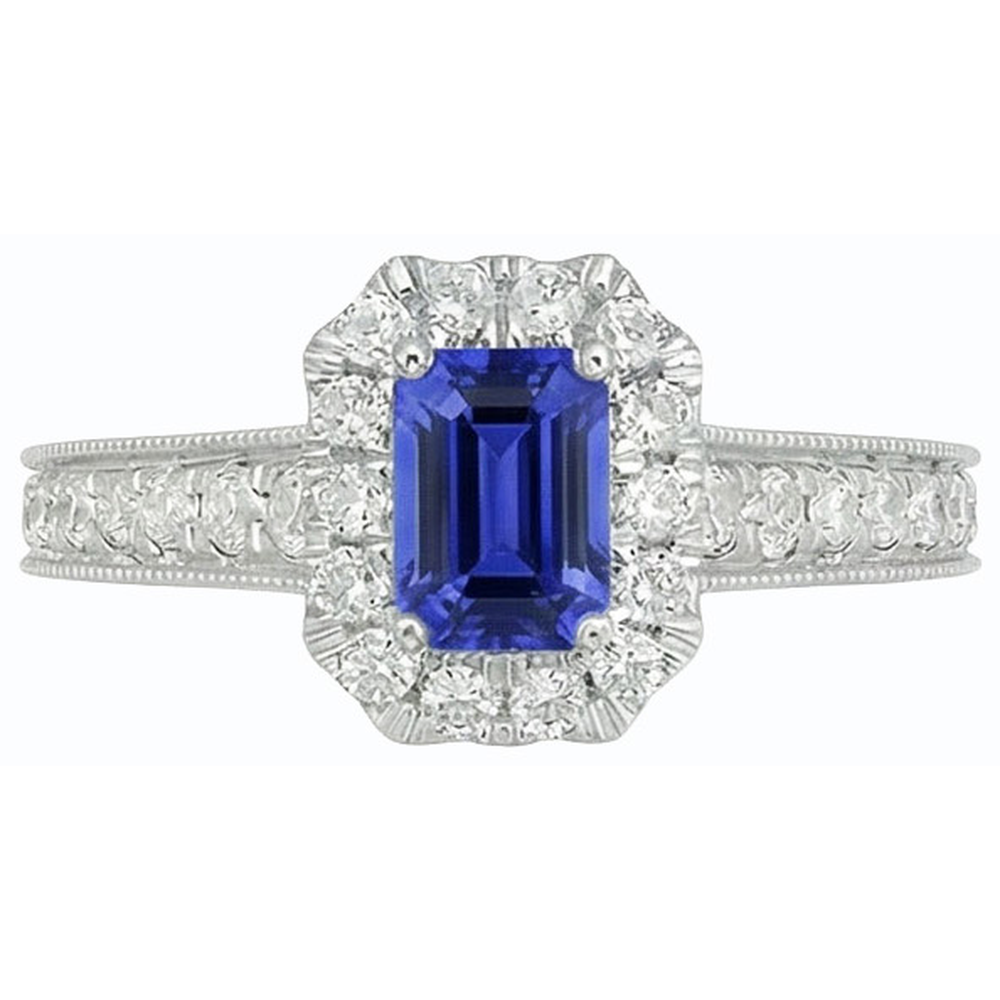 naturel diamant 3.50carats bague sur blanc