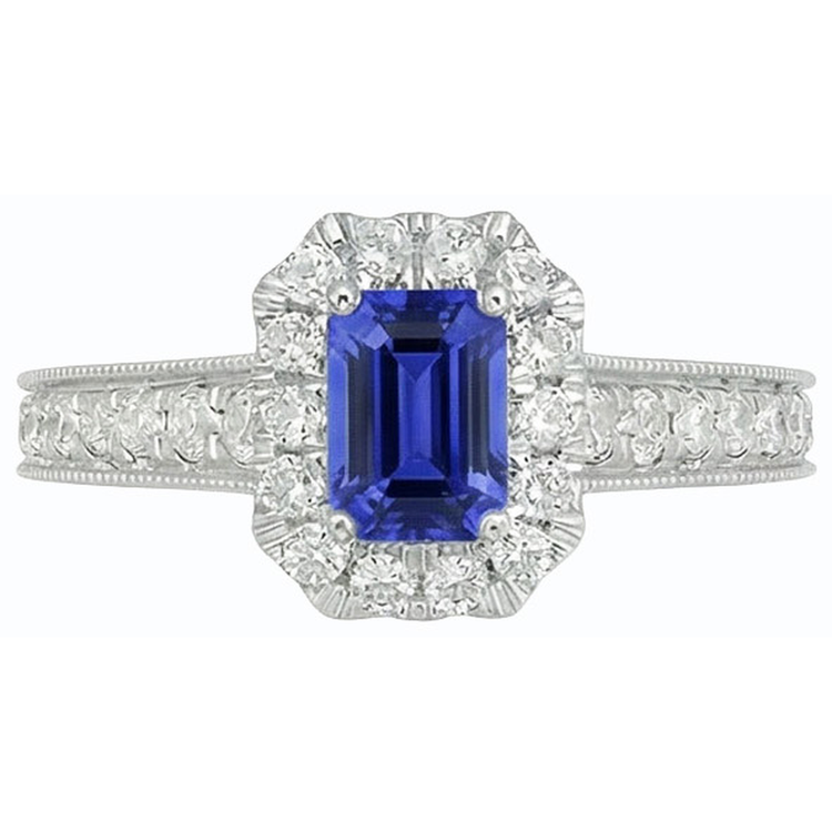naturel diamant 3.50carats bague sur blanc