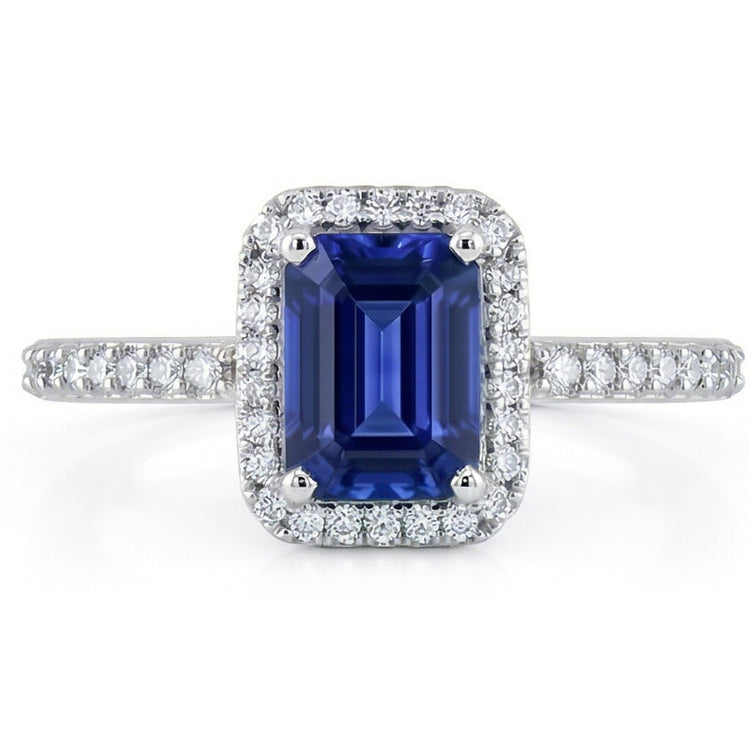naturel round saphir 3carats bague détail rapproché