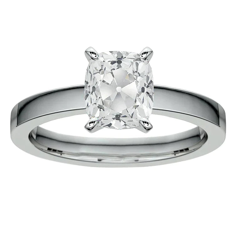 Bague Naturel Diamant Coussin Classique 5 Carats