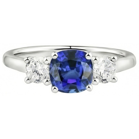 naturel round diamant 2.50carats bague angle de côté