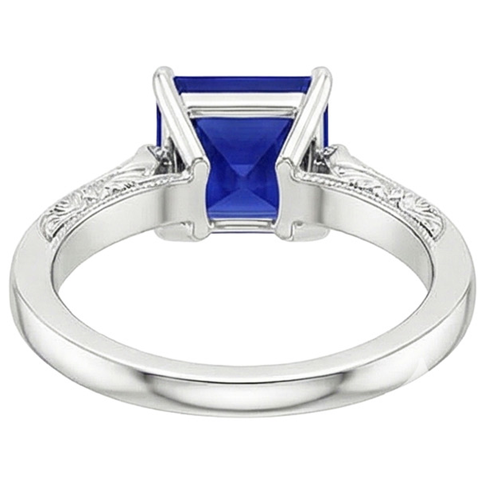naturel diamant 5.25carats bague angle de côté