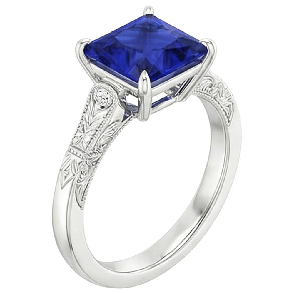 naturel diamant 5.25carats bague vue de dessus