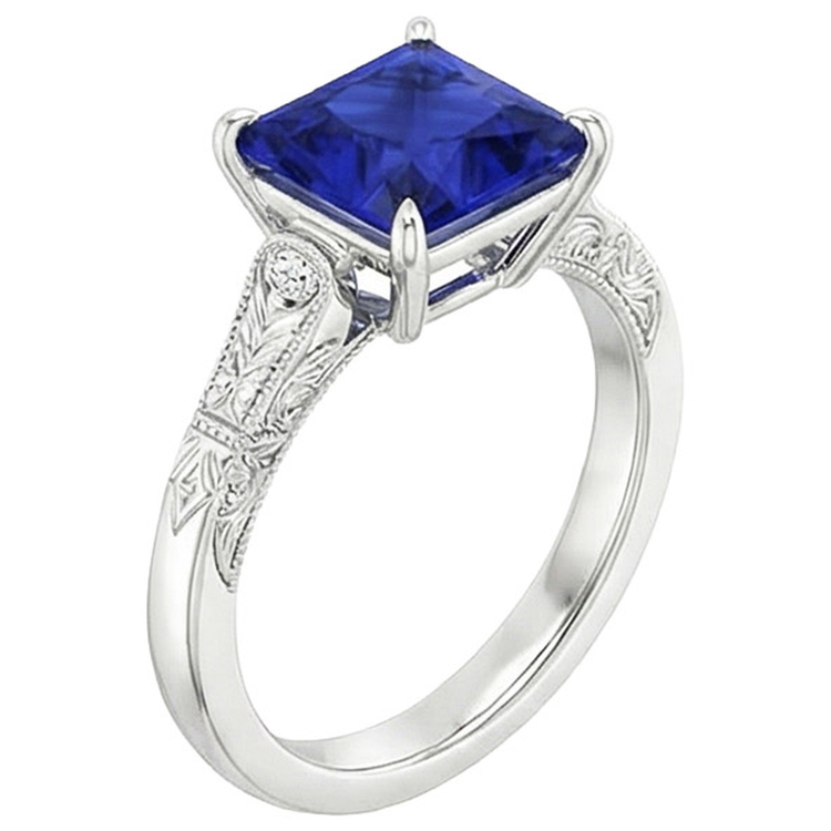 naturel diamant 5.25carats bague vue de dessus