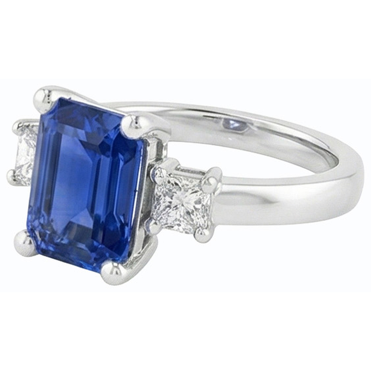 naturel diamant 2.50carats bague vue de profil