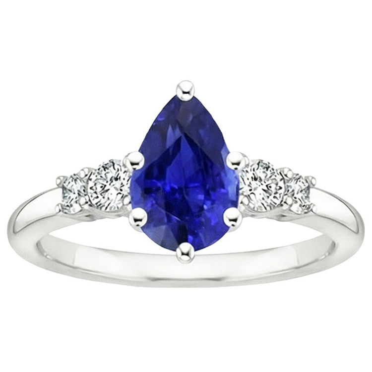naturel round diamant 3.25carats bague vue de profil