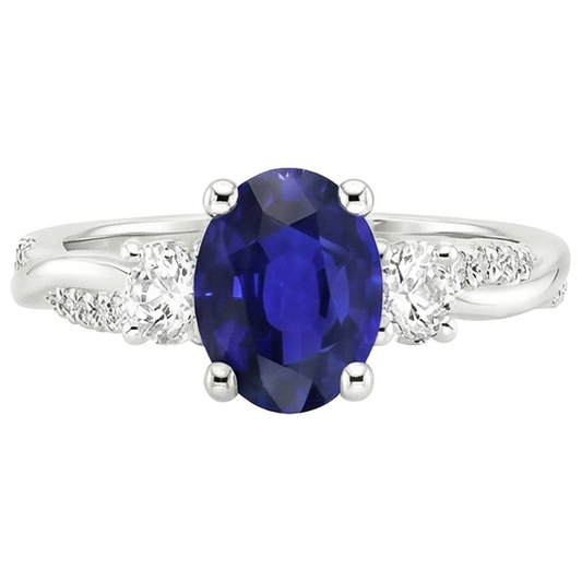 naturel oval diamant 6.50carats bague détail rapproché