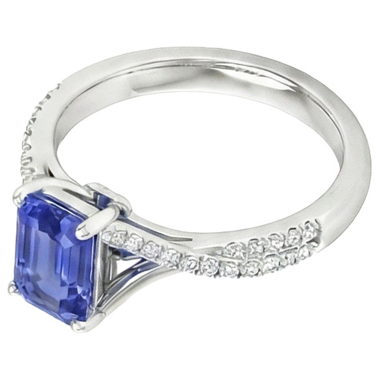 naturel emerald émeraude 5.25carats bague détail rapproché